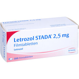 Abbildung: Letrozol STADA 2,5 mg Filmtabletten 100 St, Filmtabletten PZN 08460669