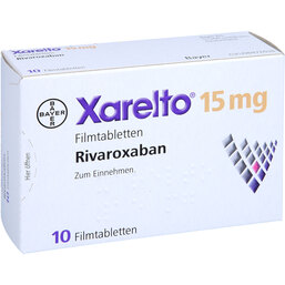 Abbildung: Xarelto 15 mg Filmtabletten 10 St, Filmtabletten PZN 08461373