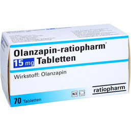 Abbildung: Olanzapin ratiopharm 15 mg Tabletten 70 St, Tabletten PZN 08475079