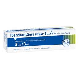Abbildung: Ibandronsäure Hexal 3 mg / 3 ml Fertigspritze 1 St, Injektionslösung PZN 08480910