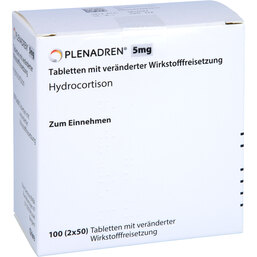 Abbildung: Plenadren 5 mg Tabletten mit veränd.Wirkstofffreisetzung 2X50 St, Tablette mit veränderter Wirkstofffreisetzung PZN 08501598