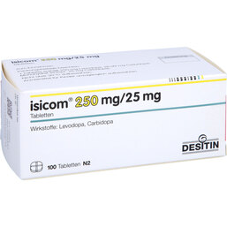 Abbildung: Isicom 250 mg / 25 mg Tabletten 100 St, Tabletten PZN 08507974