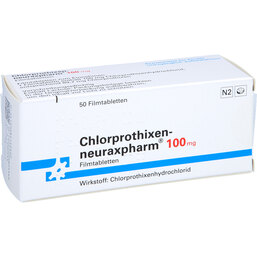 Abbildung: Chlorprothixen neuraxpharm 100 Filmtabletten 50 St, Filmtabletten PZN 08515560