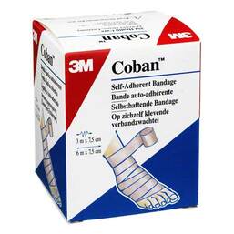Abbildung: Coban hautfarben Binde 7,5cmx3m ungedehnt 1583S Binden, 1 St PZN 08516708