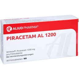 Abbildung: Piracetam AL 1200 Filmtabletten 30 St, Filmtabletten PZN 08516884