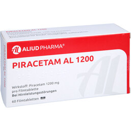 Abbildung: Piracetam AL 1200 Filmtabletten 60 St, Filmtabletten PZN 08516890