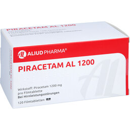 Abbildung: Piracetam AL 1200 Filmtabletten 120 St, Filmtabletten PZN 08516909