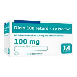 Abbildung: Diclo 100 retard 1A Pharma T 50 St, Retard-Tabletten PZN 08533693