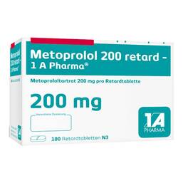 Abbildung: Metoprolol 200 retard 1A PHA 100 St, Retard-Tabletten PZN 08533954