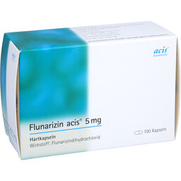 Abbildung: Flunarizin acis 5 mg Hartkapseln 100 St, Hartkapseln PZN 08535829