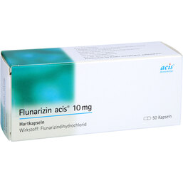 Abbildung: Flunarizin acis 10 mg Hartkapseln 50 St, Hartkapseln PZN 08535841