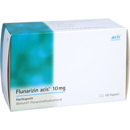 Abbildung: Flunarizin acis 10 mg Hartkapseln 100 St, Hartkapseln PZN 08535858