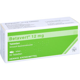 Abbildung: Betavert 12 mg Tabletten 50 St, Tabletten PZN 08538093