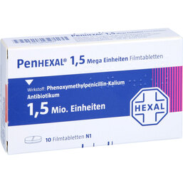 Abbildung: Penhexal 1,5 Mega Filmtabletten 10 St, Filmtabletten PZN 08541391
