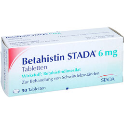Abbildung: Betahistin STADA 6 mg Tabletten 50 St, Tabletten PZN 08541899