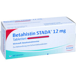 Abbildung: Betahistin STADA 12 mg Tabletten 50 St, Tabletten PZN 08541936