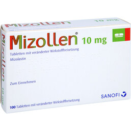 Abbildung: Mizollen 10 mg Filmtabletten 100 St, Tablette mit veränderter Wirkstofffreisetzung PZN 08545199