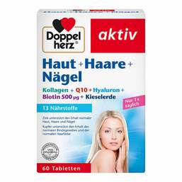 Abbildung: Doppelherz Haut+Haare+Nägel Tabletten Tabletten, 60 St PZN 08588369
