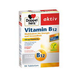 Abbildung: Doppelherz Vitamin B12 Tabletten Tabletten, 90 St PZN 08590515