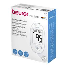 Abbildung: Beurer Blutzuckermessgerät GL 44 mmol / l weiß 1 St PZN 08599580