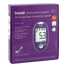 Abbildung: Beurer Blutzuckermessgerät GL 44 mmol / l lila 1 St PZN 08600030