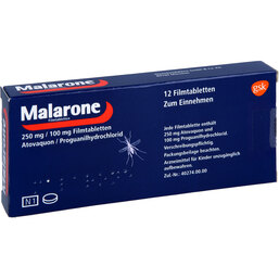 Abbildung: Malarone Filmtabletten 12 St, Filmtabletten PZN 08602632