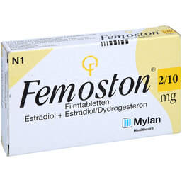 Abbildung: Femoston 2 / 10 mg Filmtabletten 28 St, Filmtabletten PZN 08603198