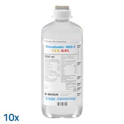Abbildung: Sterofundin Heg-5 Ecoflac Pl 10X500 ml, Infusionslösung PZN 08609433