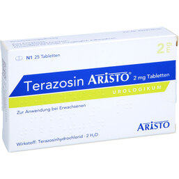 Abbildung: Terazosin Aristo 2 mg Tabletten 25 St, Tabletten PZN 08624409