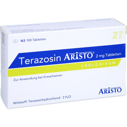 Abbildung: Terazosin Aristo 2 mg Tabletten 100 St, Tabletten PZN 08624415