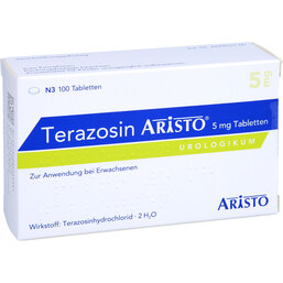 Abbildung: Terazosin Aristo 5 mg Tabletten 100 St, Tabletten PZN 08624450