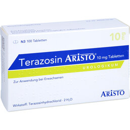 Abbildung: Terazosin Aristo 10 mg Tabletten 100 St, Tabletten PZN 08624467