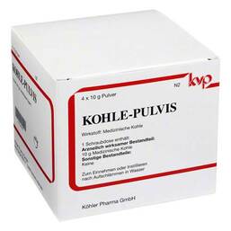 Abbildung: Kohle pulvis Pulver Pulver, 4X10 g PZN 08625478