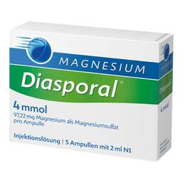 Abbildung: Magnesium Diasporal 4 mmol Ampullen Ampullen, 5X2 ml PZN 08626779