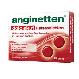 Abbildung: Anginetten dolo akut Halstabletten Lutschtabletten, 24 St PZN 08628092