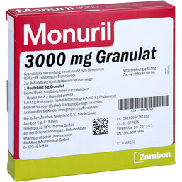 Abbildung: Monuril 3000 mg Granulat 1X8 g, Granulat PZN 08628146