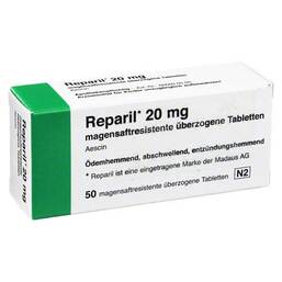 Abbildung: Reparil Dragees 50 St, Überzogene Tabletten PZN 08633489