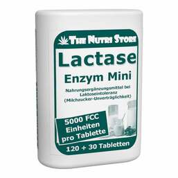 Abbildung: Lactase 5000 FCC Enzym Mini Tabletten im Dosierspender 120 St, Tabletten PZN 08641359