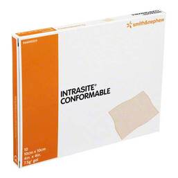 Abbildung: Intrasite Conformable Gelkompr.10x10cm 10 St, Kompressen PZN 08653115