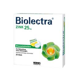 Abbildung: Biolectra Zink Brausetabletten Brausetabletten, 20 St PZN 08656272