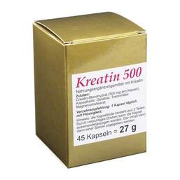Abbildung: Kreatin 500 Kapseln Kapseln, 45 St PZN 08665526