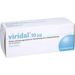 Abbildung: Viridal 10 µg Karpulen Trockensubstanz mit Lösungsmittel 6 St, Pulver u. Lösungsmittel zur Herstellung einer Injektionslsg. PZN 08668890