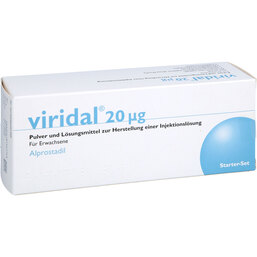 Abbildung: Viridal 20 µg Starter Set 1 P, Pulver u. Lösungsmittel zur Herstellung einer Injektionslsg. PZN 08668938