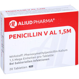 Abbildung: Penicillin V AL 1,5 M Tabletten 20 St, Tabletten PZN 08671923