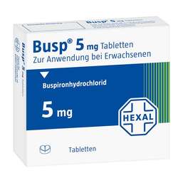 Abbildung: Busp 5 mg Tabletten 20 St, Tabletten PZN 08671946