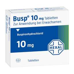 Abbildung: Busp 10 mg Tabletten 20 St, Tabletten PZN 08671975