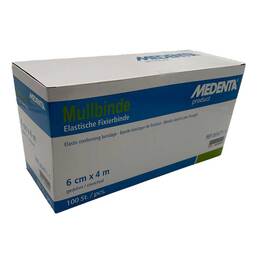 Abbildung: Mullbinden elastisch 4 m x 6 cm 100 St, Binden PZN 08698891