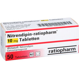 Abbildung: Nitrendipin ratiopharm 10 mg Tabletten 50 St, Tabletten PZN 08699241