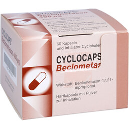 Abbildung: Cyclocaps Beclometason 400 60 St, Inhalationskapseln PZN 08701156