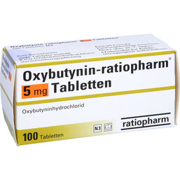 Abbildung: Oxybutynin ratiopharm 5 mg Tabletten 100 St, Tabletten PZN 08703882